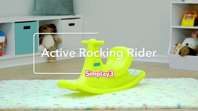 Bright Yellow Plastic Toddler Rocking Rider