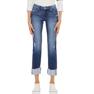 Women's Mid Rise Slim Straight Leg Jeans - KanCan - 1 of 4