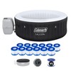 Coleman SaluSpa AirJet 4 Person Round Inflatable Hot Tub Outdoor Spa with 120 Soothing AirJets, Cover, and Type VI Filter Cartridge (12 Pack), Black - 2 of 4
