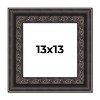 PosterPalooza | Square 3.5" Wide Ornate Black Frame - UV Acrylic, Foam Board Backing, Hanging Hardware - 2 of 4