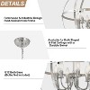 Runesay 6-Light Chrome Globe Pendant Light Fixtures, Industrial Sphere Pendant Lighting Over Island for Dining Room Foyer - 4 of 4