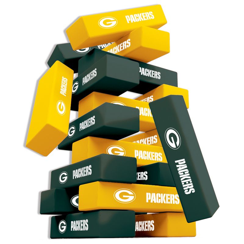 MasterPieces Real Wood Block Tumble Towers - NFL Green Bay Packers, 3 of 6
