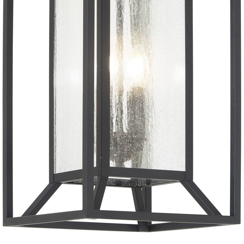 Minka Lavery Modern Outdoor Hanging Light Fixture Sand Coal Damp Rated 22" Clear Seeded Glass for Post Exterior Porch Yard Patio, 4 of 5
