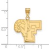 Black Bow Jewelry 14k Yellow Gold Fordham Rams NCAA Large Pendant - 2 of 3