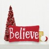 C&F Home 6" x 12" Christmas "Believe" Small/Petite Hooked Accent Pillow - 3 of 4