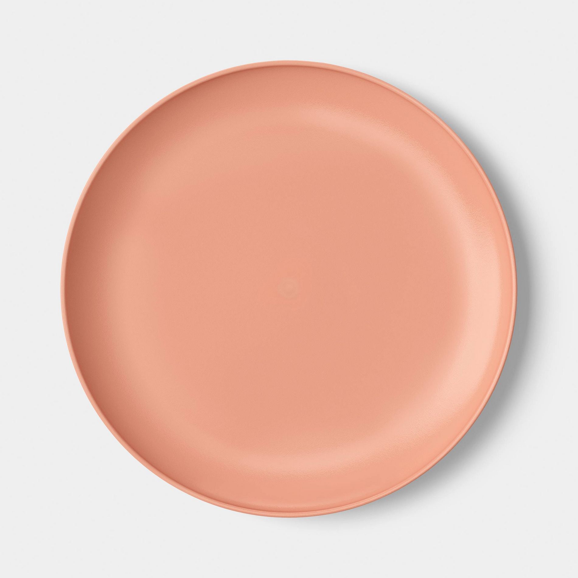0.78" PolyPro Round Opaque Dinner Plate Coral Pink - Room Essentials™