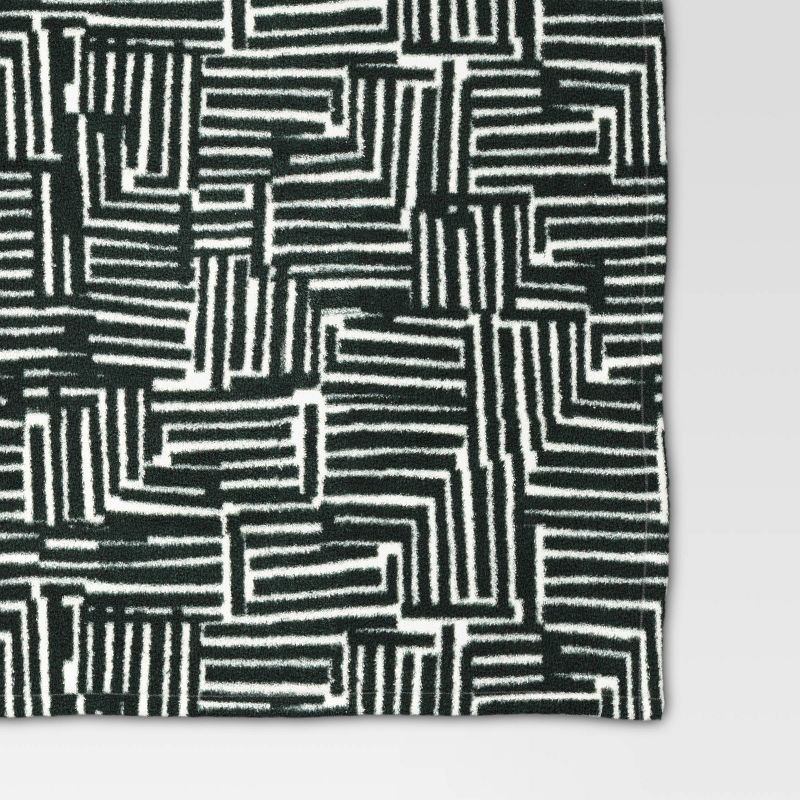 Patterned Labyrinth Faux Shearling Throw Blanket Green - Room Essentials&#8482;, 5 of 9