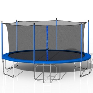 Aukfa 14FT Trampoline with Safety Enclosure Net,Outdoor Trampoline,UV-Resistant Jump Mat ,for Kids and Adults Backyard Fun - 1 of 4