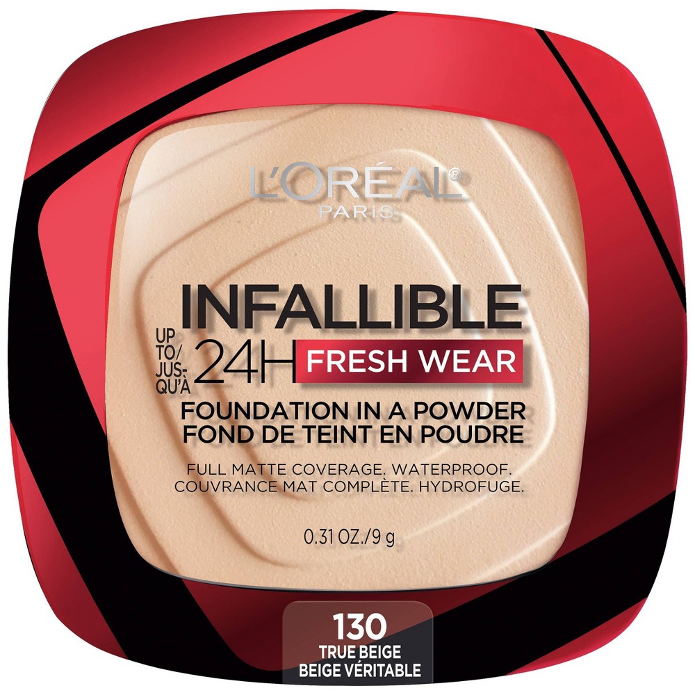 Photos - Other Cosmetics LOreal L'Oreal Paris Infallible Up to 24H Fresh Wear Foundation in a Powder - 130 