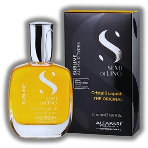 Alfaparf Milano Semi di Lino Sublime CRISTALLI LIQUIDI Hair Oil Serum (THE ORIGINAL) (0.51 oz) Thermal Protection & Anti Frizz Crystal Liquid - 1 of 4