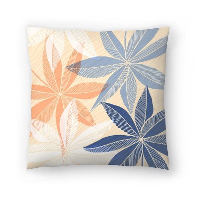 Tropical print throw store pillows