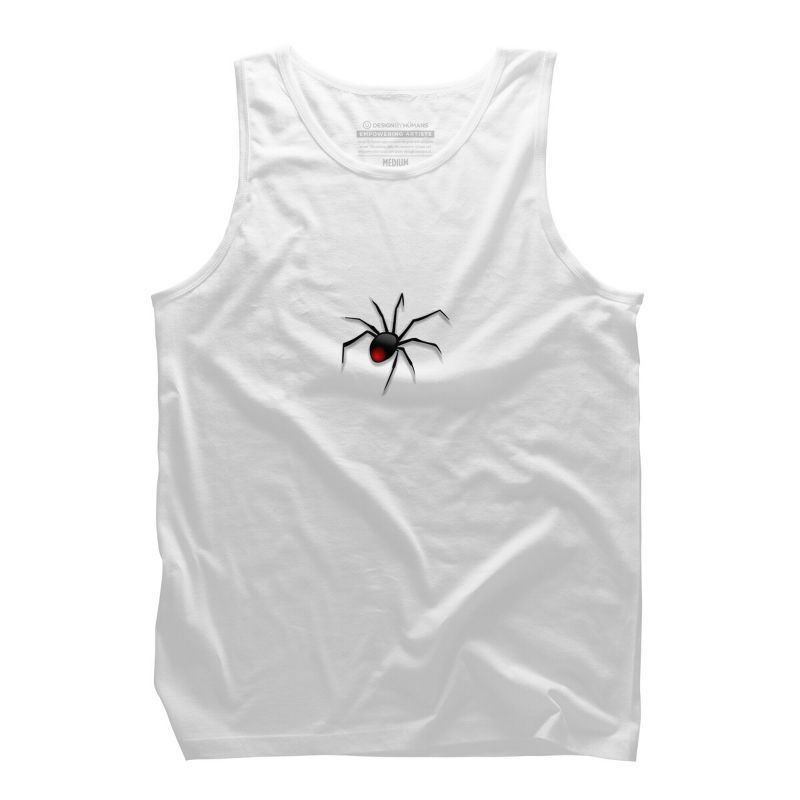 Men's Design By Humans Halloween spider tshirt By bambino Tank Top, 1 of 4