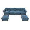 NicBex Modern 134" Chenille Sectional Sofa Modular U Shape Sofa Couch with 2 Ottomans for Living Room Apartment - 4 of 4