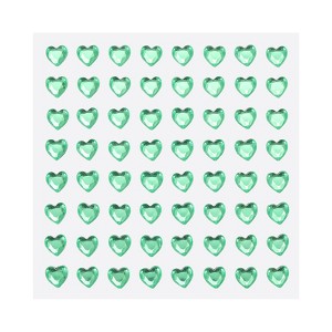 Unique Bargains Heart Shape Self Adhesive Arts Makeup DIY Rhinestone Stickers 256 Pcs - 1 of 4