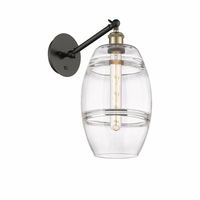 Vaz - 1 Light Arm Adjusts Up and Down Wall Sconce In Industrial Style-9.88 Inches Tall and 8 Inches Wide