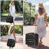 Rolling Laptop Bag, 15 Inch Rolling Briefcase with Wheels &Detachable Cart, Roller Computer Teacher Tote Bag - 4 of 4