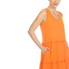 Women's Scoop Neck Tiered Midi Dress - White Mark - 4 of 4