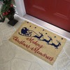 Northlight Santa and Reindeer Making Christmas Memories Doormat 18" x 30" - 3 of 3