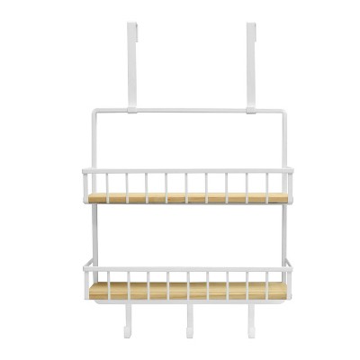 Bathroom Multi-function Natural Bamboo Storage Rack Over Shower Head  Organizer, Shower Ball, Shampoo, Conditioner, Soap Holder : Target