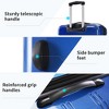 FURNIinspire Bag And Luggage Sets Hard Shell 3 Piece Gradient Color Expandable Suitcase With Spinner Wheels And TSA Lock, Blue, 20" 24" 28" - 4 of 4