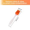 Unique Bargains Flexible Heat Resistant Non-stick Cooking Baking Tool Silicone Brush Orange 2 Pcs - image 2 of 3