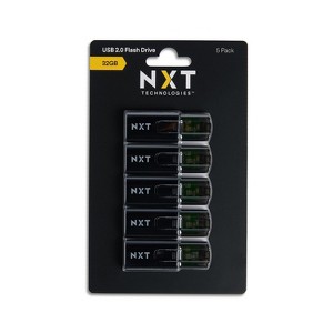 NXT Technologies 32GB USB 2.0 Type-A Flash Drive Black 5/Pack (NX61129) - 1 of 4