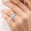 Pompeii3 Certified 3 1/2Ct Diamond Engagement Ring 14k Gold or Platinum Lab Created - 3 of 4