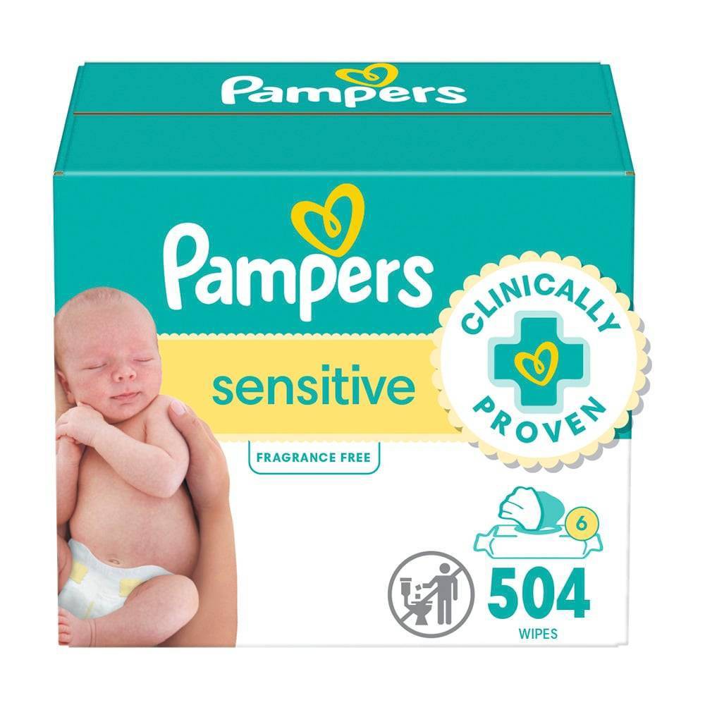 Photos - Baby Hygiene Pampers Sensitive Baby Wipes - 504ct 