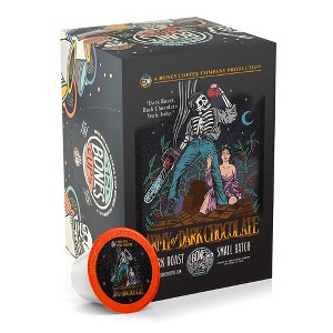 Bones Coffee Army of Dark Chocolate Dark Chocolate Flavor 12ct Single-Serve Bones Cups Coffee Pods Compatible with Keurig Coffee Maker - 1 of 4