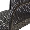 DSVIMOY Counter and Bar Stool Modern Rattan Barstools with Powder Coated Metal Frame for Outdoor Use, Gray, 40.5"*23.25"*12" - 4 of 4