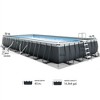 INTEX 26377EH Ultra XTR Deluxe Rectangular Above Ground Swimming Pool Set: 32ft x 16ft x 52in – Includes 2650 GPH Sand Filter Pump – Saltwater System - 3 of 4