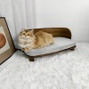 Large Elevated Pet Sofa Bed Kitten Puppy Wooden Couch Bed with Comfort Cushion,Sturdy Wood Leg, Waterproof, Stain-Resistant - 2 of 4