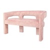 Jofran,Gwen Modern Luxury Fabric Upholstered Sculpture Bench - 3 of 4