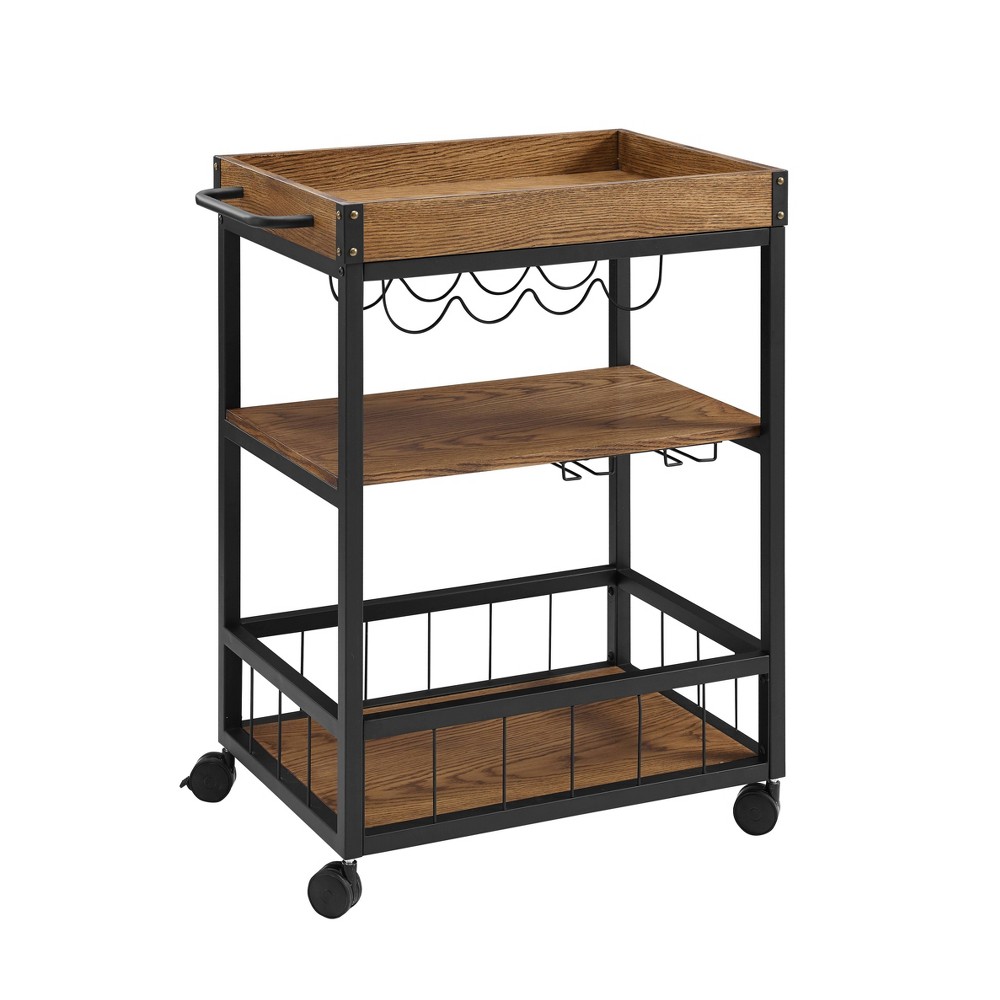 Austin Kitchen Cart Metal/Wood - Linon