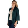 Womens Plus Size Flared Open Front Cardigan - image 2 of 4