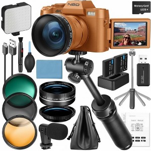 NBD 4K Digital Camera for Photography & Vlogging, 48MP Camera with Mic, Tripod Grip, Wide-Angle & Macro Lens - 1 of 1