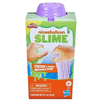 Play-Doh Nickelodeon Stretchy & Sandy Waterfall Slime Lilac & Green