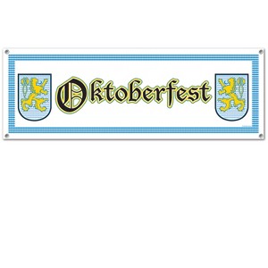 Beistle Oktoberfest Sign Banner, 5' x 21", (2/Pkg) Multicolored - 1 of 4