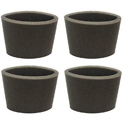 Nispira Replacement Foam Sleeve Filter for Most Shop-Vac, Vacmaster & Genie Wet Dry Shop Vacuum Cleaner. Compared to Part VF2001, 4 Packs