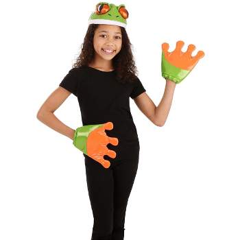 HalloweenCostumes.com    Costume Kit Frog, White/Orange/Green