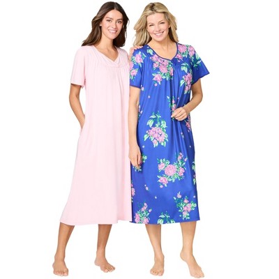 Only Necessities Plus Size  2-Pack Bib Gown