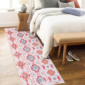 Runner Rugs for Kitchen & Washable Rugs for Living Room ¨C 2x6 Modern Non-Slip Area Rug, Thin Machine Washable Carpe - 1 of 4