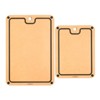 Cuisipro Fibre Wood Cutting Boards with Silicone Feet, Set of 2, Natural/Slate - 2 of 2