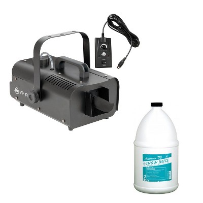 American DJ VF Flurry Snow Machine with Remote and One Gallon Snow Fluid/Juice