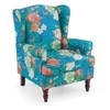 Erommy Fabric Accent Chair, Modern Upholstered Armchair with Solid Leg, Leisure Single Sofa Chair for Living Room Bedroom Reading and Studio - 2 of 3