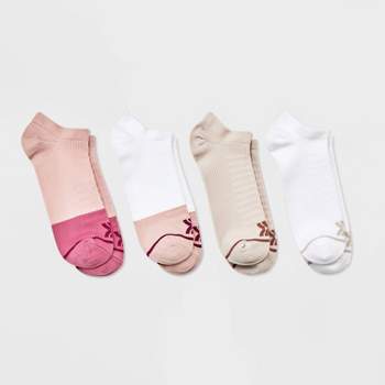 Women's 4pk Colorblock No Show Athletic Socks - All In Motion™ 4-10