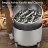 27" Smokeless Fire Pit with Adjustable Airflow, 304 Stainless Steel Wood-Burning Firepit, 360° Heat & Secondary Burn Technology, Outdoor Fire Bowl - 4 of 4