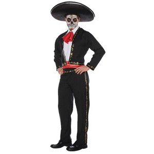 Underwraps Mens Skull Mariachi Costume - One Size Fits Most - Multicolored - 1 of 1