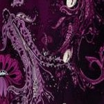 dark berry intricate paisley