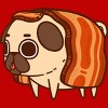 Men's Design By Humans Puglie Bacon Strip By Puglie Tank Top - 2 of 3